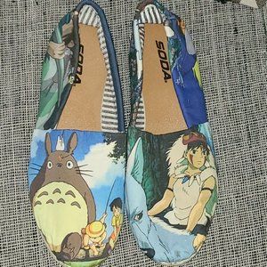 Ghibli Shoes (Soda, Flats, Totoro, Princess Mononoke, Kiki's Deli)
